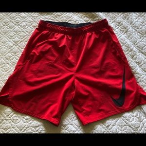 Men’s Nike Training Shorts size Large Red